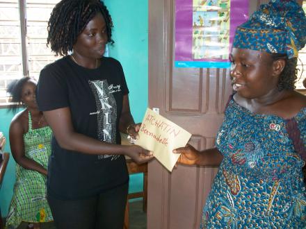 Remise d'Appuis financier aux familles vulnérables.